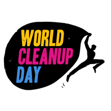 Het logo van World Cleanup Day