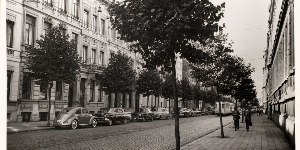 Osystraat, vanaf de Gemeentestraat, Antwerpen 1957