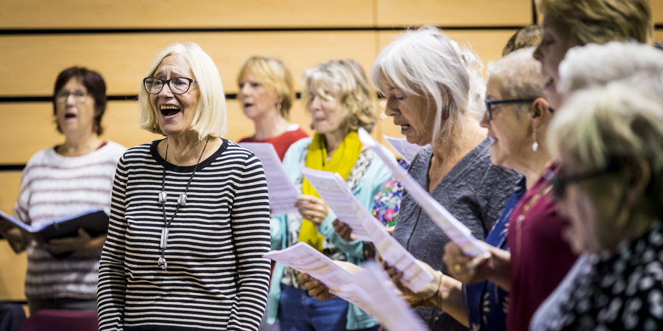 Zangeres koor Jong van Hart