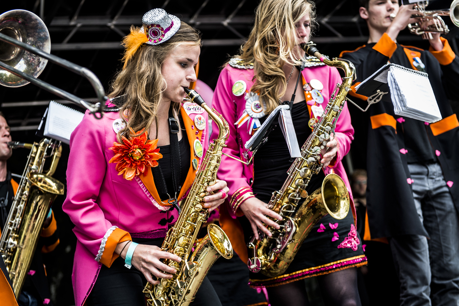 Brassband die in 2018 meedeed aan de Brasspartij