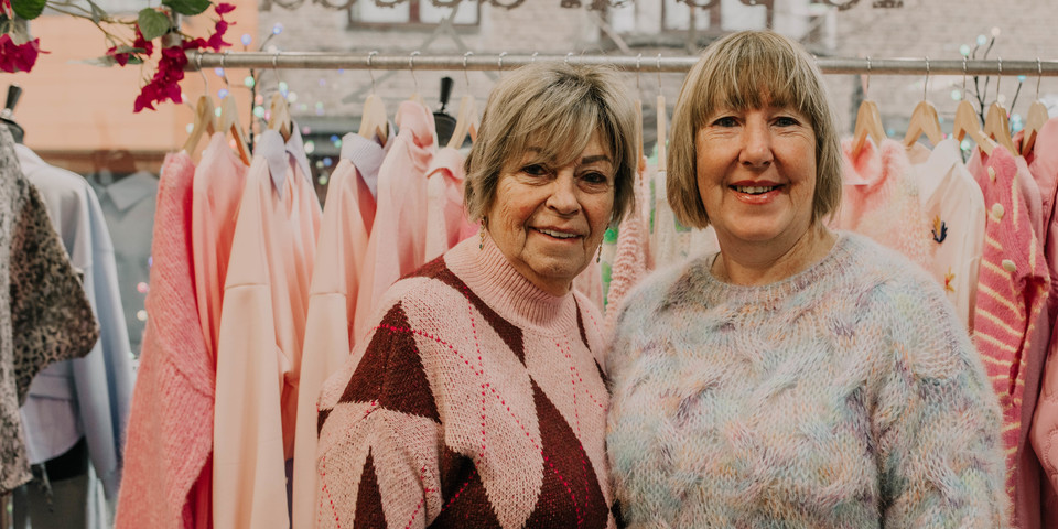 Ann en haar mama in de winkel Ann en haar mama in de winkel