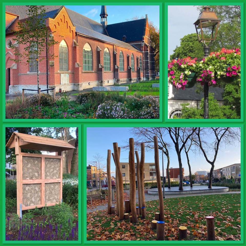 Collage van de Hobokense groenprojecten