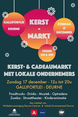 Affiche kerst- en cadeaumarkt Affiche kerst- en cadeaumarkt