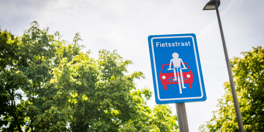 Bord fietsstraat
