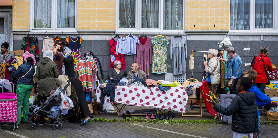 Rommelmarkt tijdens Feestweekend Luchtbal