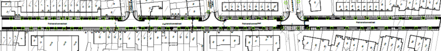 Plan toestand na heraanleg Palmanshoevestraat