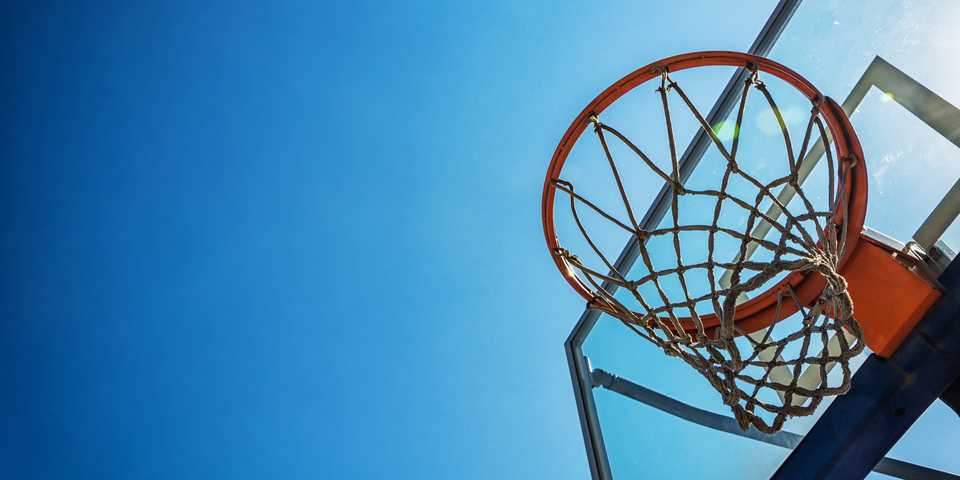 closeup basketbalring