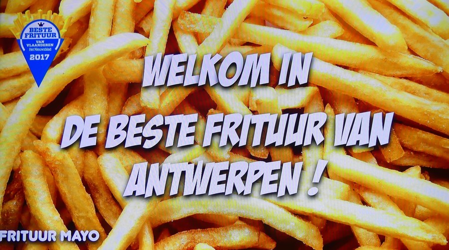 Publieksscherm in de frituur