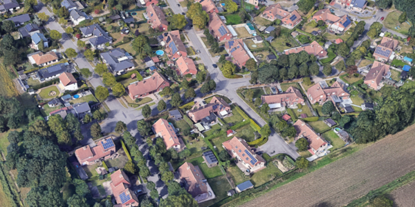 Luchtfoto van Viswater Oost