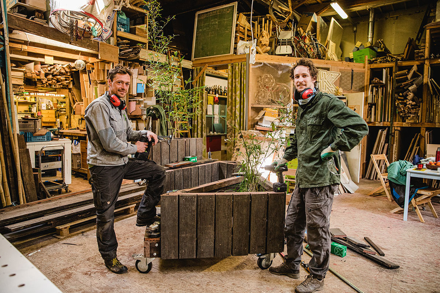 Foto van bedrijf Recup bij de bouw van een parklet