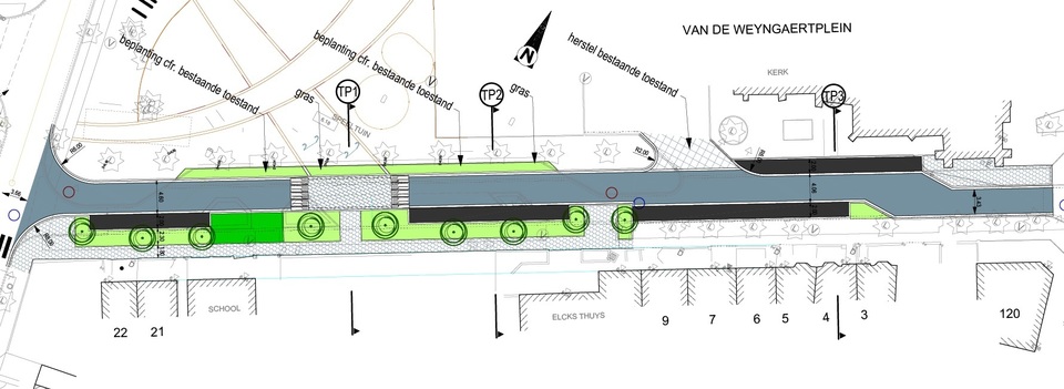 Defintief ontwerp Van de Weyngaertplein