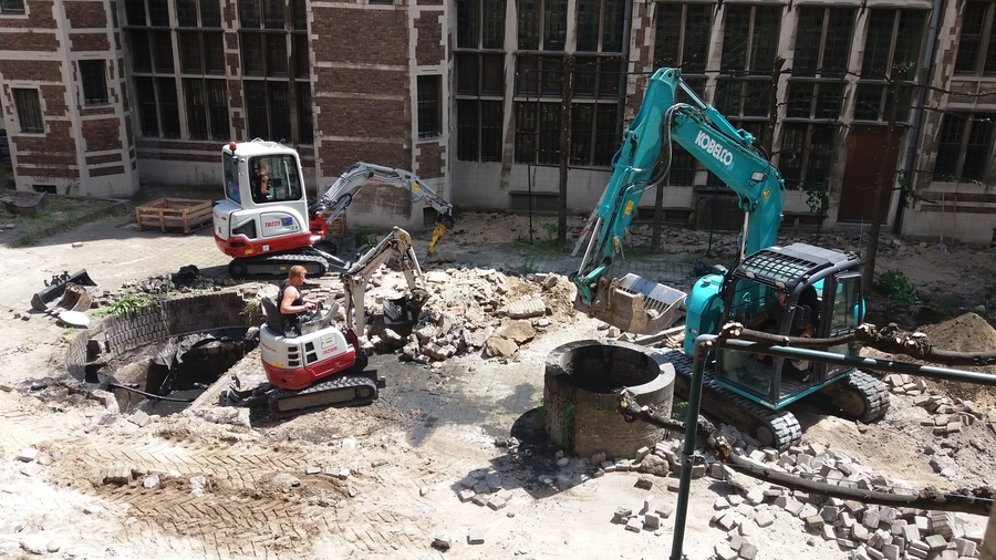 Start grondwerken binnengebied Start grondwerken binnengebied
