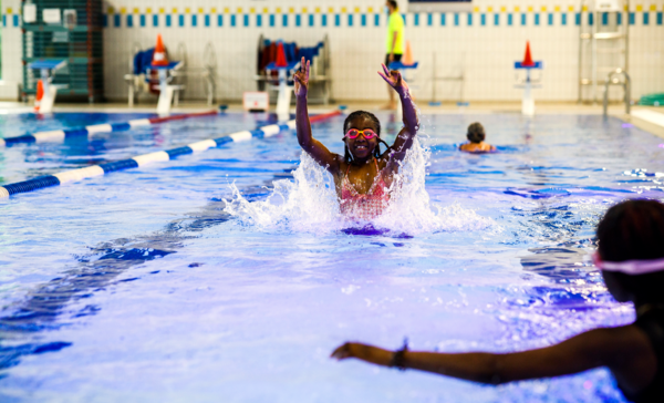 Kinderen in het zwembad