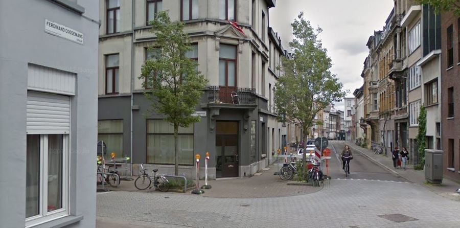 zicht op de Ferdinand Coosemansstraat in de bestaande toestand