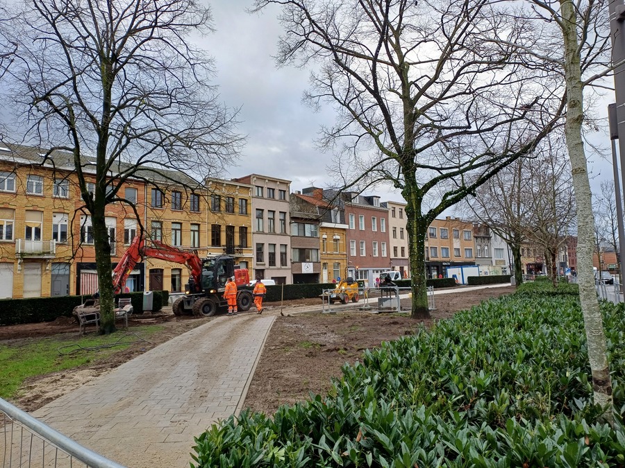 Februari 2023 - werken Victor Roosensplein