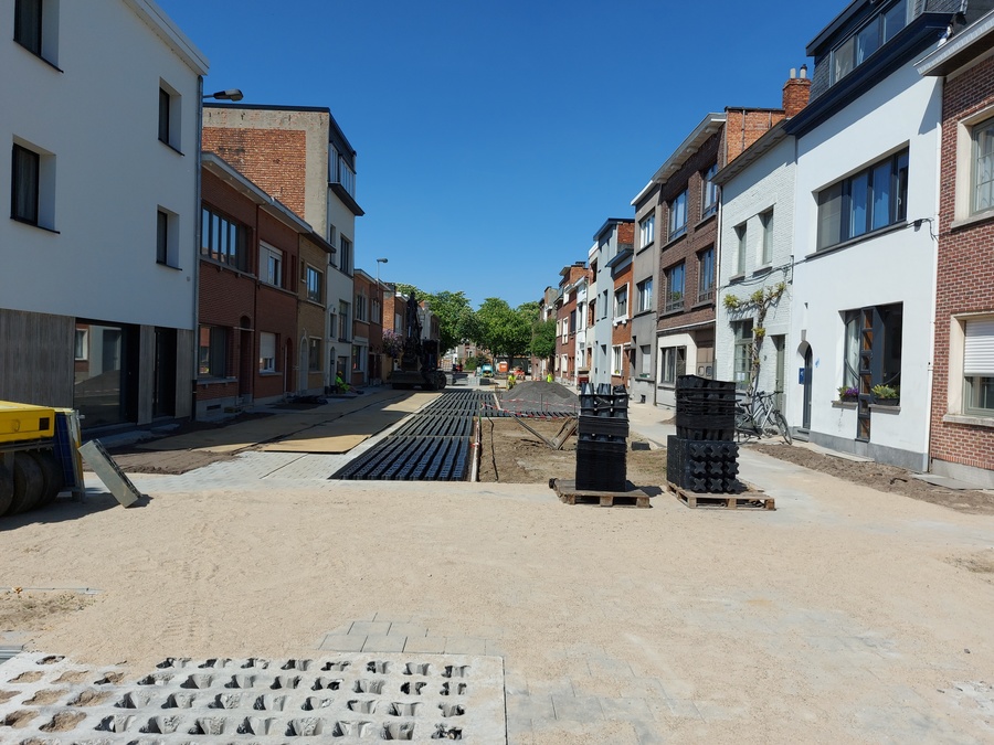 Tuinstraat: zicht vanaf straattuin achteraan
