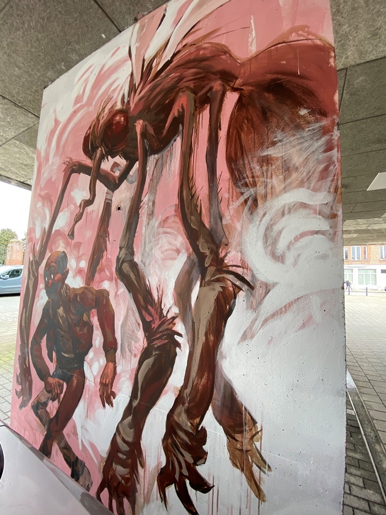 streetartwerk van Lobster Robin