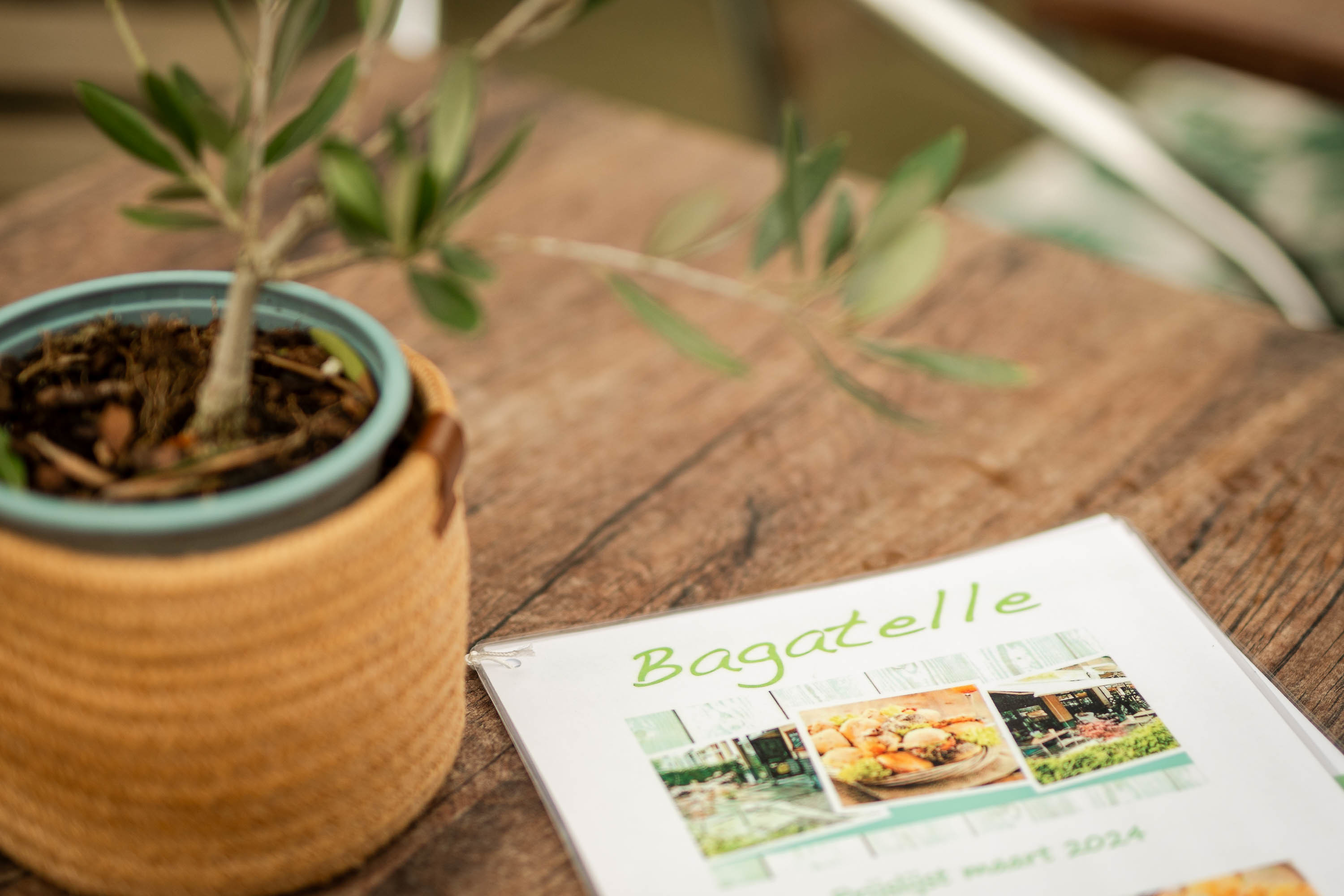 Menukaart van Bagatelle Menukaart van Bagatelle