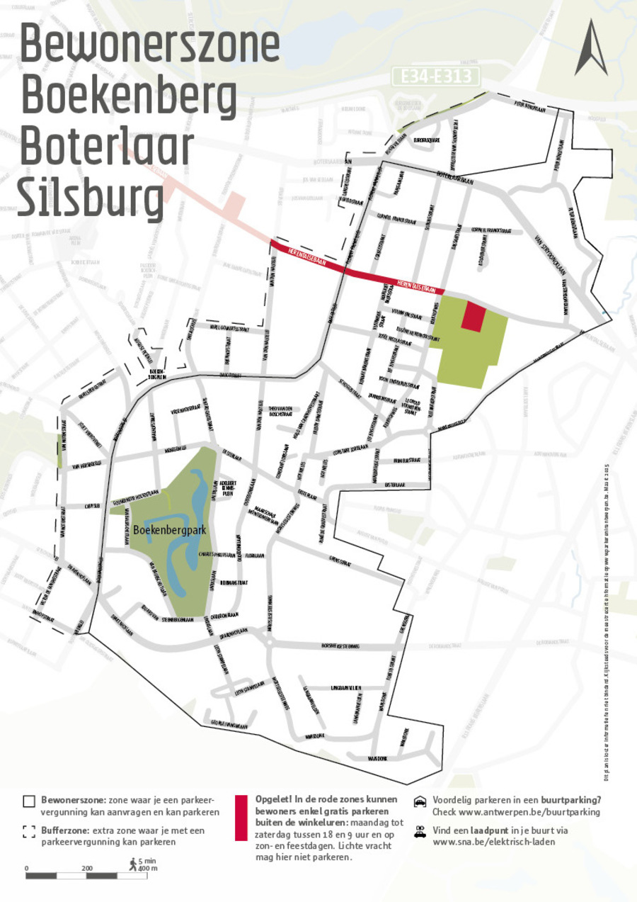 Kaart bewonerszone Boekenberg - Boterlaar - Silsburg Kaart bewonerszone Boekenberg - Boterlaar - Silsburg