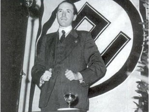 De Borgerhoutse René Lambrichts, leider van de antisemitische organisatie Volksverwering. (bron: Wikimedia Commons)