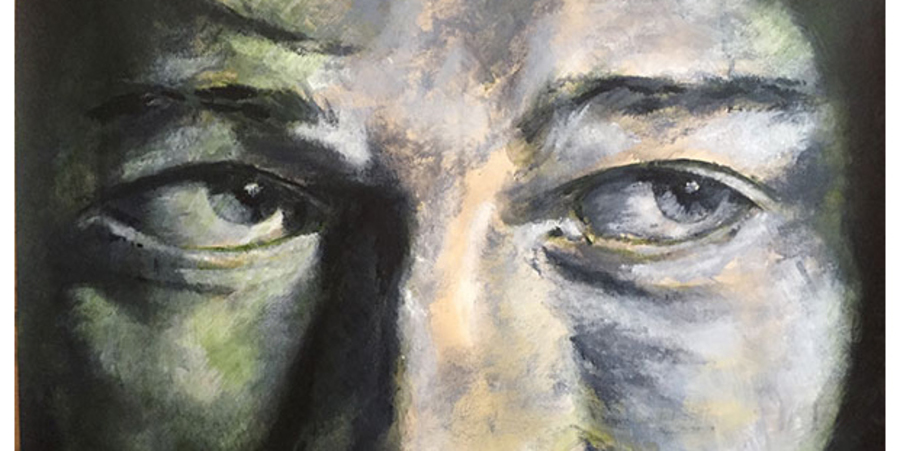Schilderij van ogen Schilderij van ogen