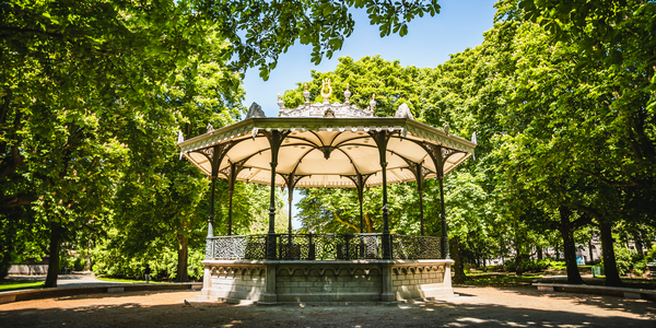 Kiosk in het Albertpark