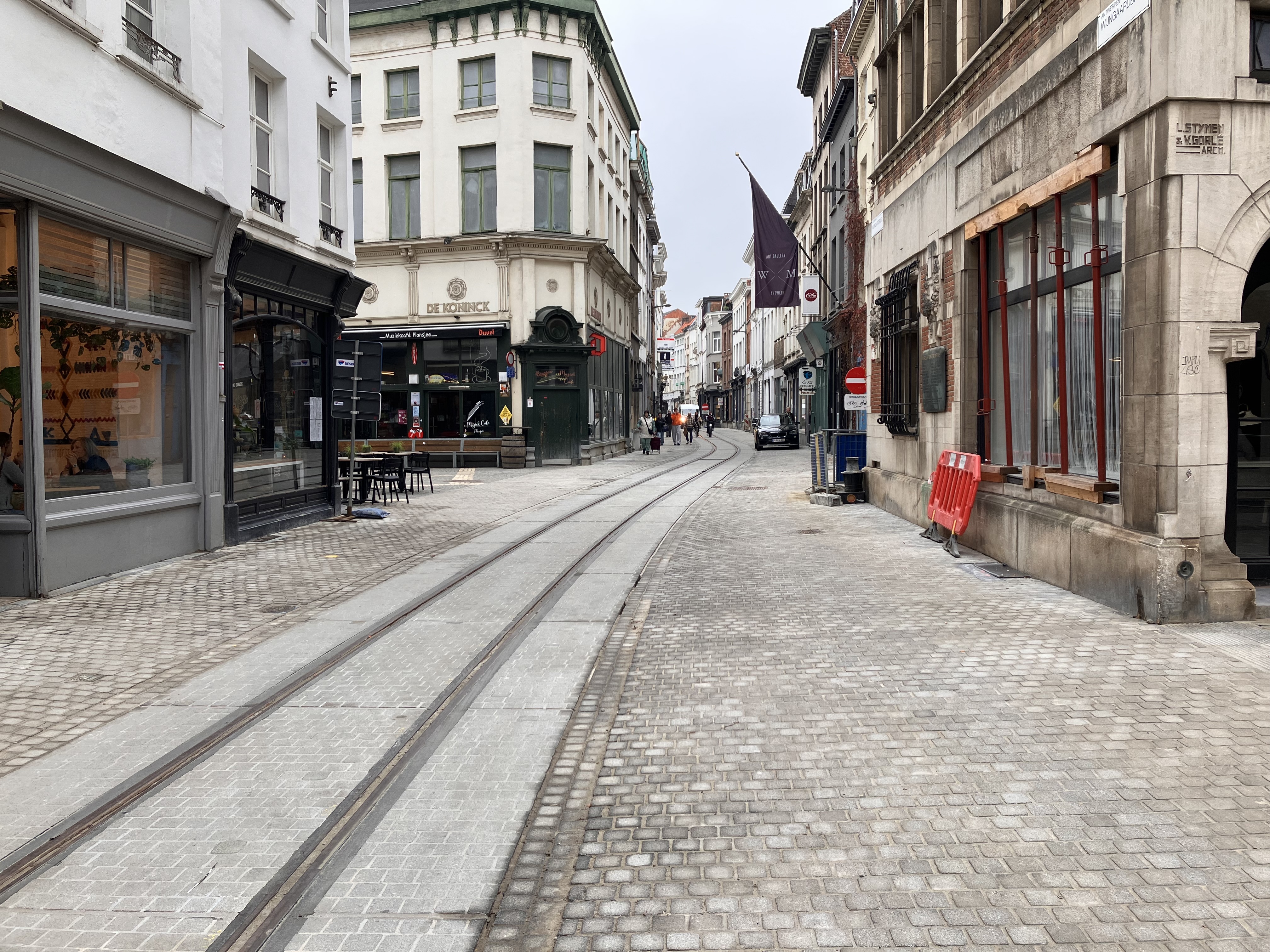 Foto afgewerkte Wijngaardbrug en Wolstraat, november 2024