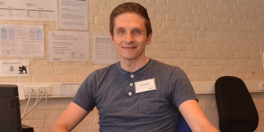 Medewerker Geert van het Webpunt. Medewerker Geert van het Webpunt.