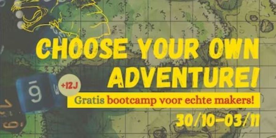 Choose your own adventure: gratis bootcamp voor echte makers!
