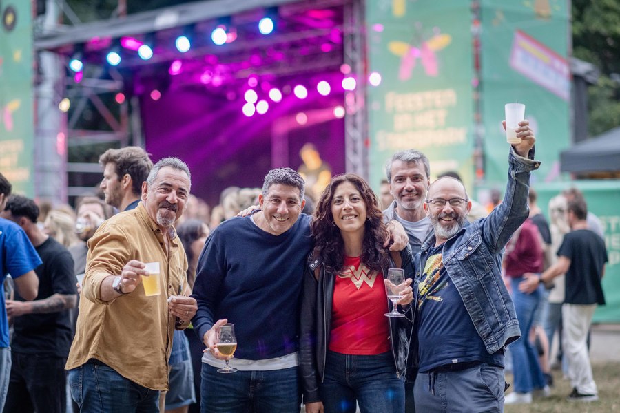 Mensen op het festival Mensen op het festival