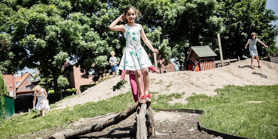 Groene speelplaats van Sint-Anna-Goethe Groene speelplaats van Sint-Anna-Goethe