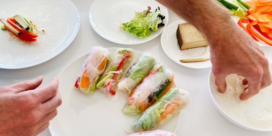 Vegan summer rolls Vegan summer rolls