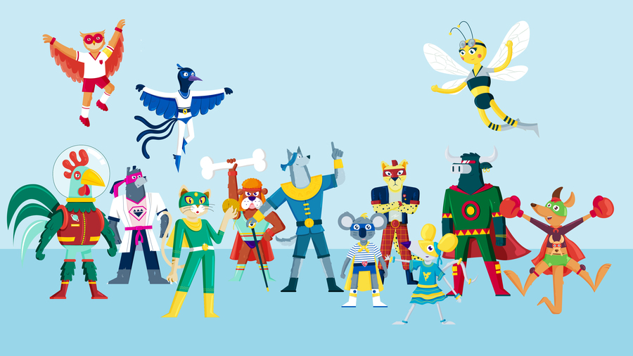de 13 superhelden van Deurne