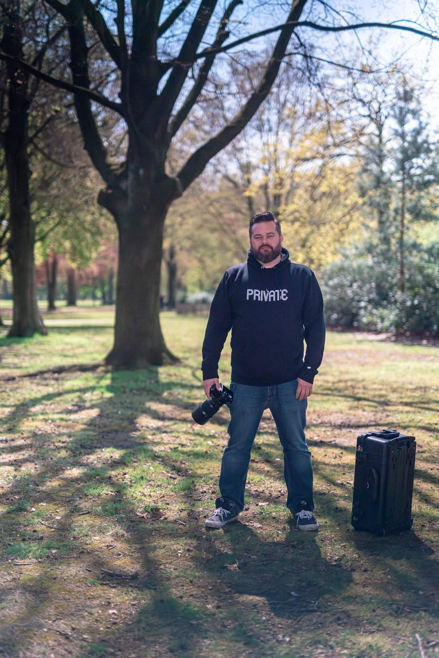 Frank Lambrechts in park Sorghvliedt