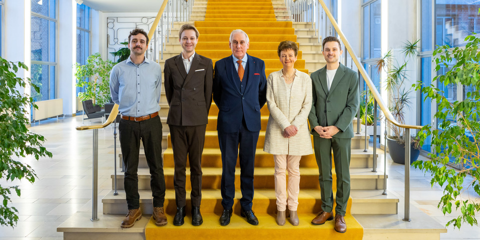 groepsfoto van het districtscollege van Merksem voor de legislatuur 2025-2030