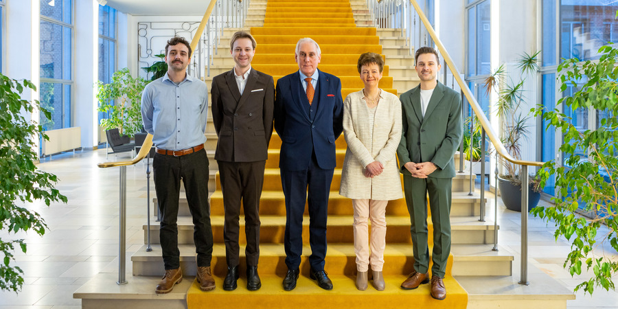 groepsfoto van het districtscollege van Merksem voor de legislatuur 2025-2030