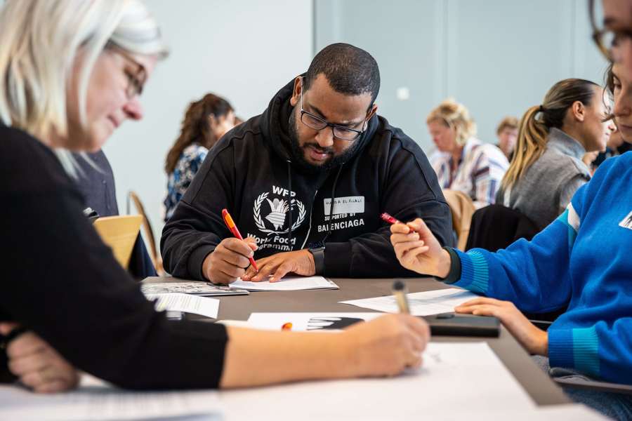 In workshops werken deelnemers aan verschillende thema's