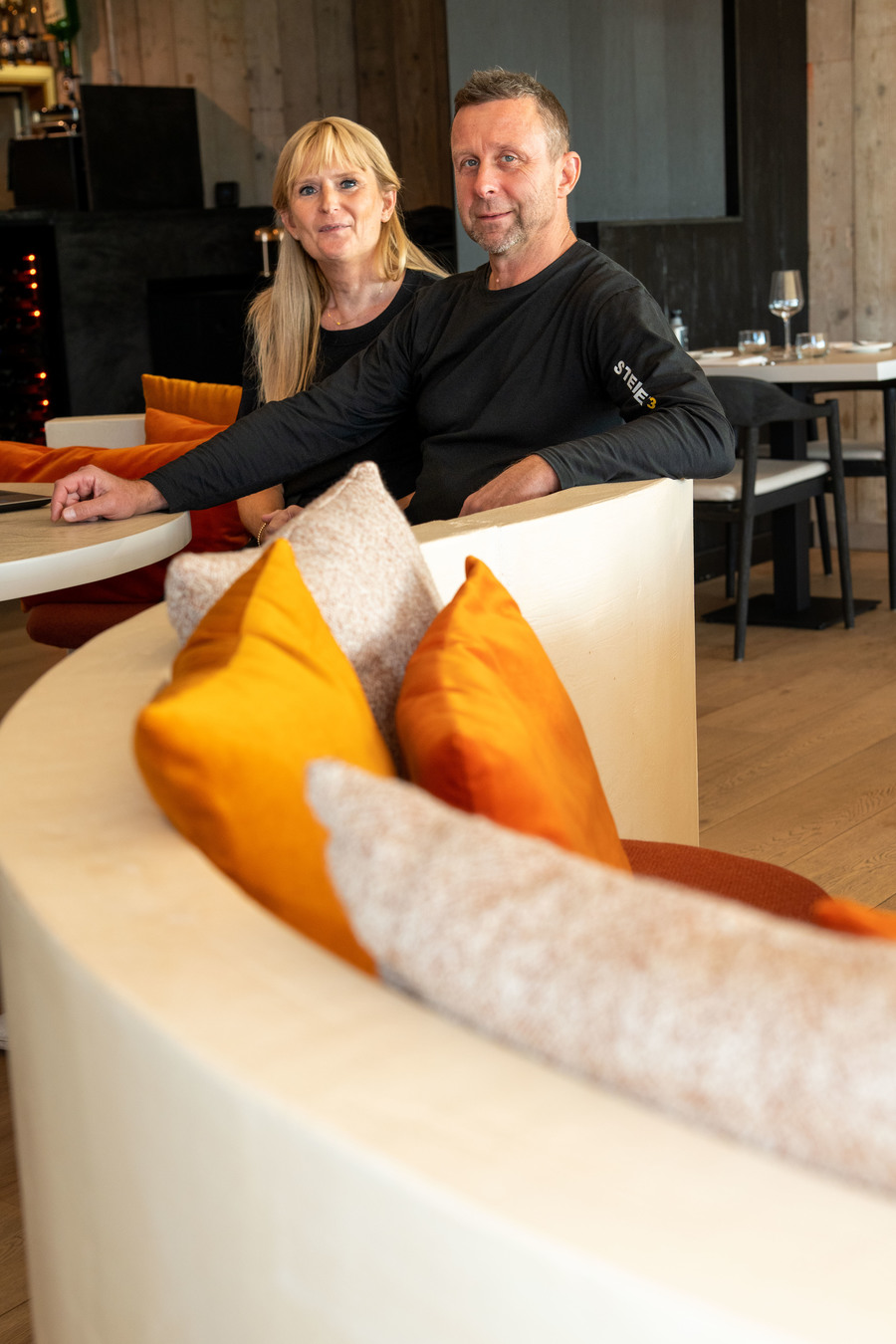 Inge en Luc in één van de zeteltjes