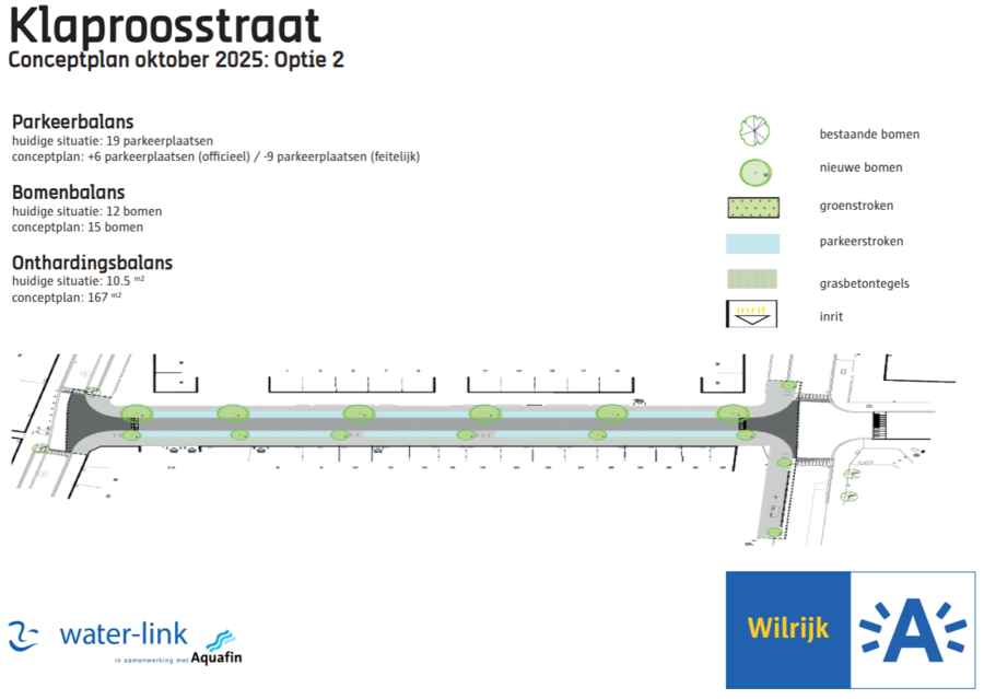 Conceptplan Klaproosstraat optie 2