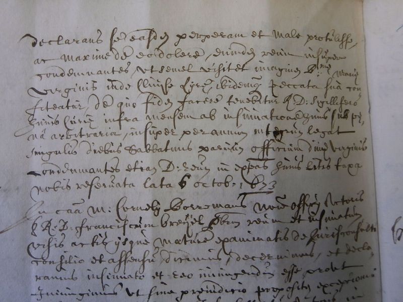 Het vonnis dat brutale uitlatingen bestraft met een bedevaart naar de Sint-Willibrorduskerk in Antwerpen, 1686 Het vonnis dat brutale uitlatingen bestraft met een bedevaart naar de Sint-Willibrorduskerk in Antwerpen, 1686