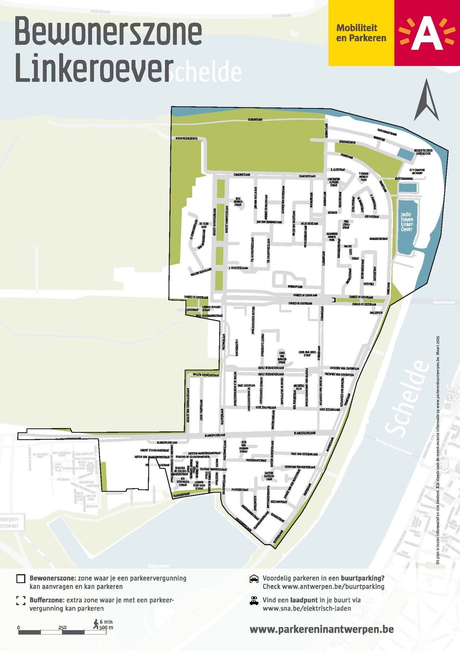 Kaart bewonerszone Linkeroever Kaart bewonerszone Linkeroever