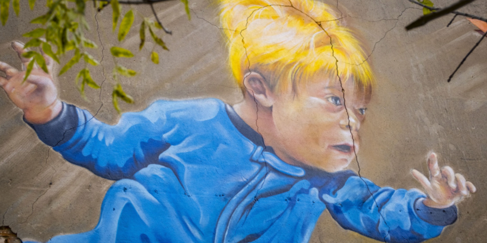 Detail van een gevel die aan bod komt tijdens de wandeling
