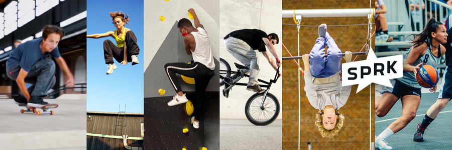 Montage van verschillende urban sporten Montage van verschillende urban sporten