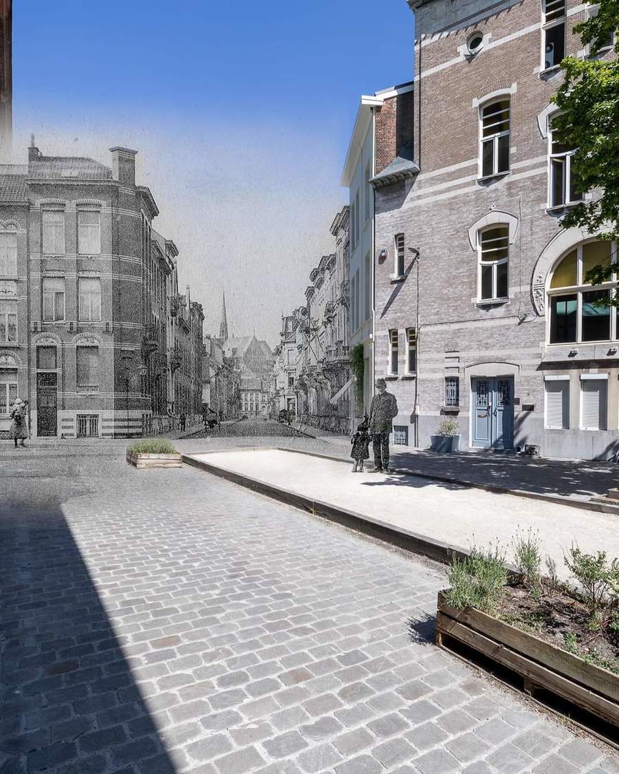 Beeld van oud en nieuw Laar Beeld van oud en nieuw Laar