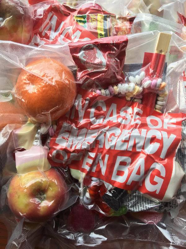 IN CASE OF EMERGENCY OPEN BAG IN CASE OF EMERGENCY OPEN BAG