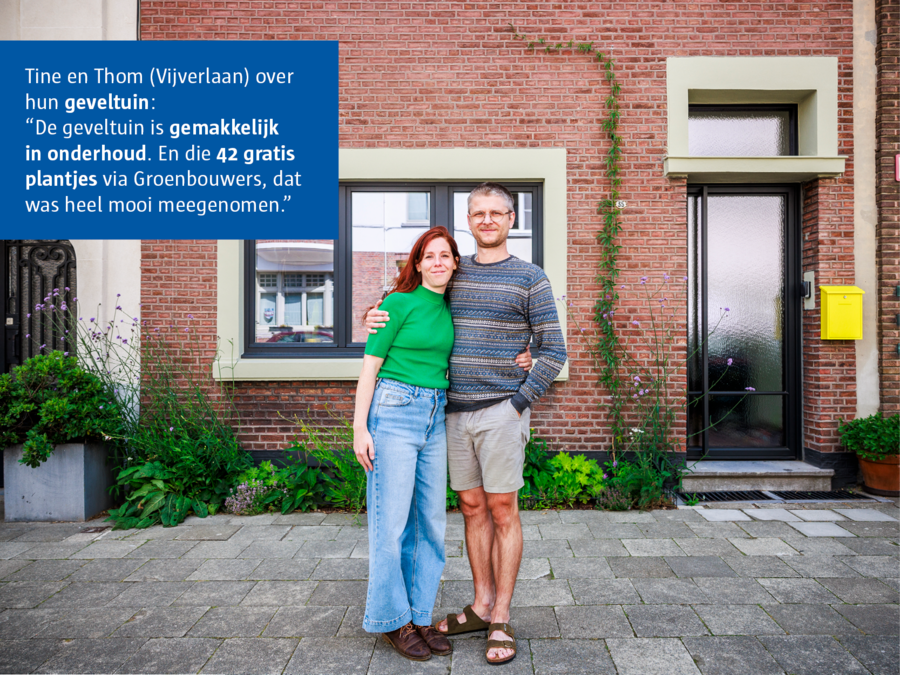Leg een geveltuin aan via Groenbouwers