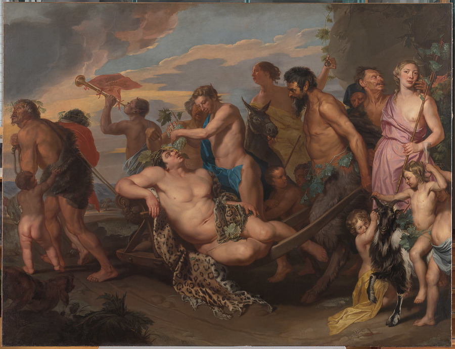 schilderij Bacchusstoet van Wautier schilderij Bacchusstoet van Wautier