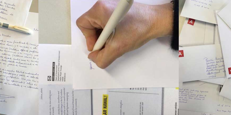 Handgeschreven brieven voor de schrijfmarathon