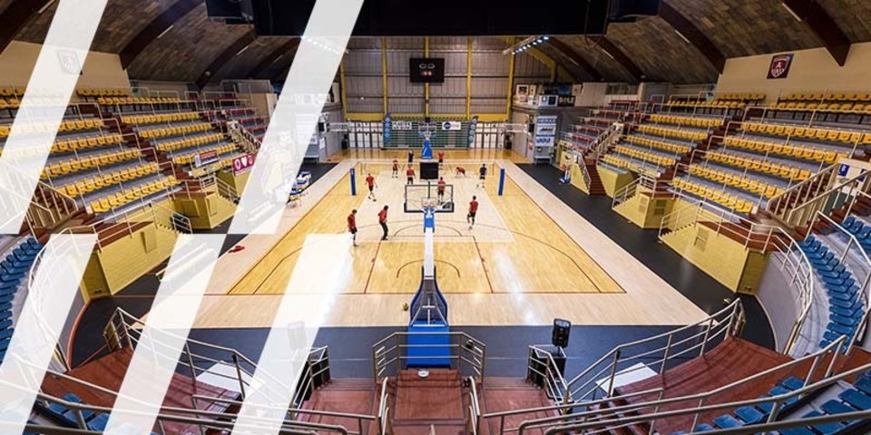 Overzichtsbeeld van sporthal Arena in Deurne