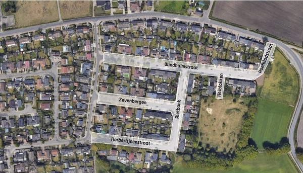 Straten die worden vernieuwd in wijk Viswater